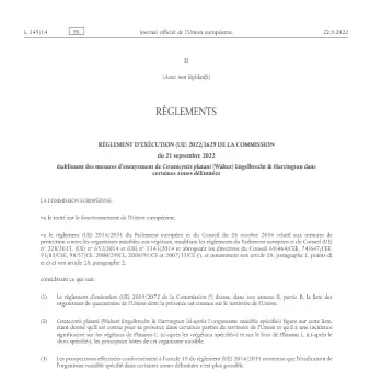 reglement europeen chancre coloré platanor vallis clausa